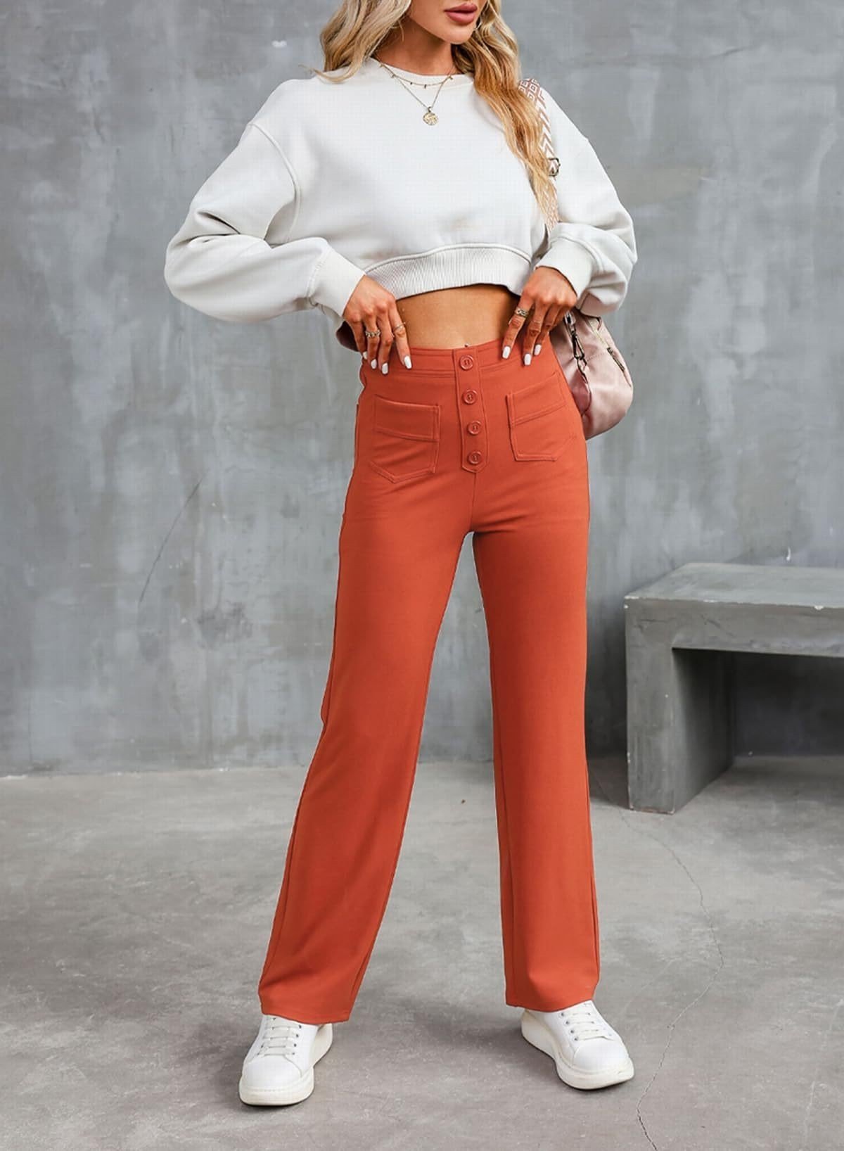 Nina - Hohe Taille Stretchhosen