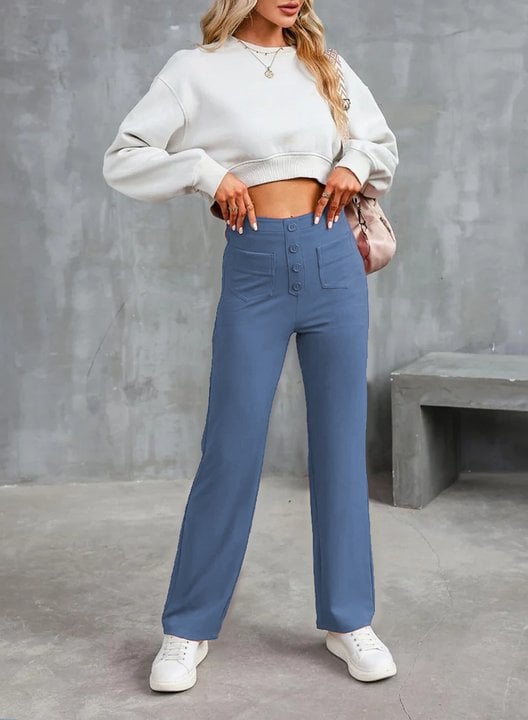 Nina - Hohe Taille Stretchhosen