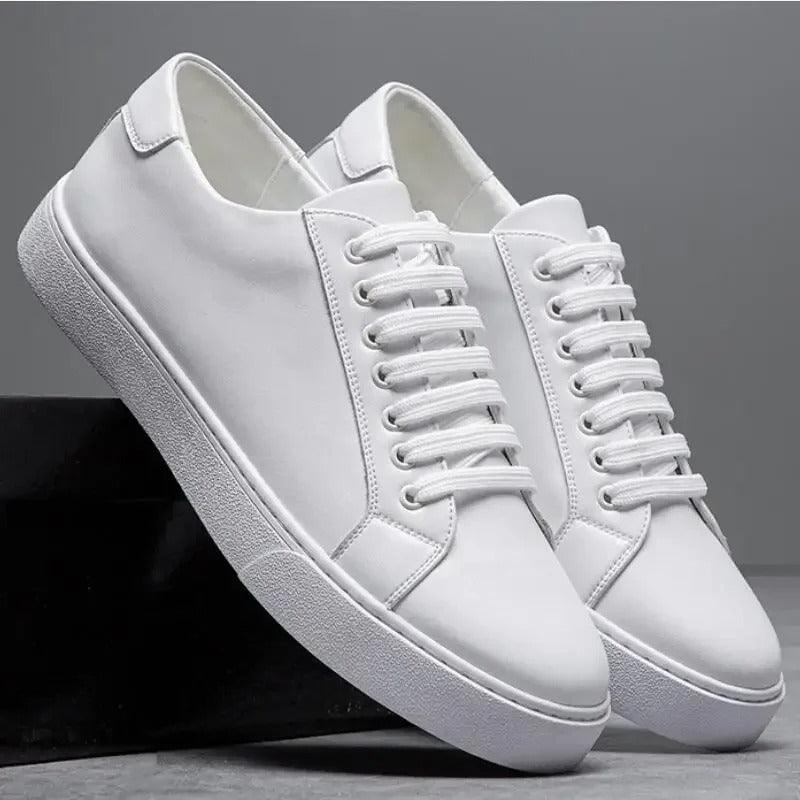 Edward | Formal Leather Men's Trainers with Lace-Up Design