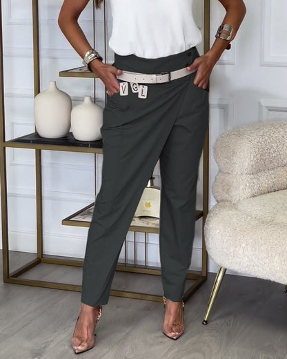 Cora™ | Patchwork-Hose mit Gürtel
