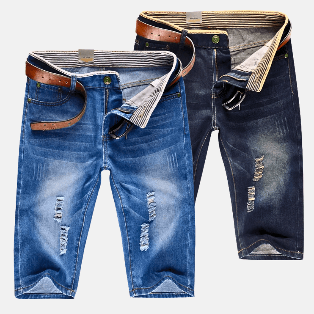 Alexander | Men’s Streetwear Denim Shorts with Distressed Rips