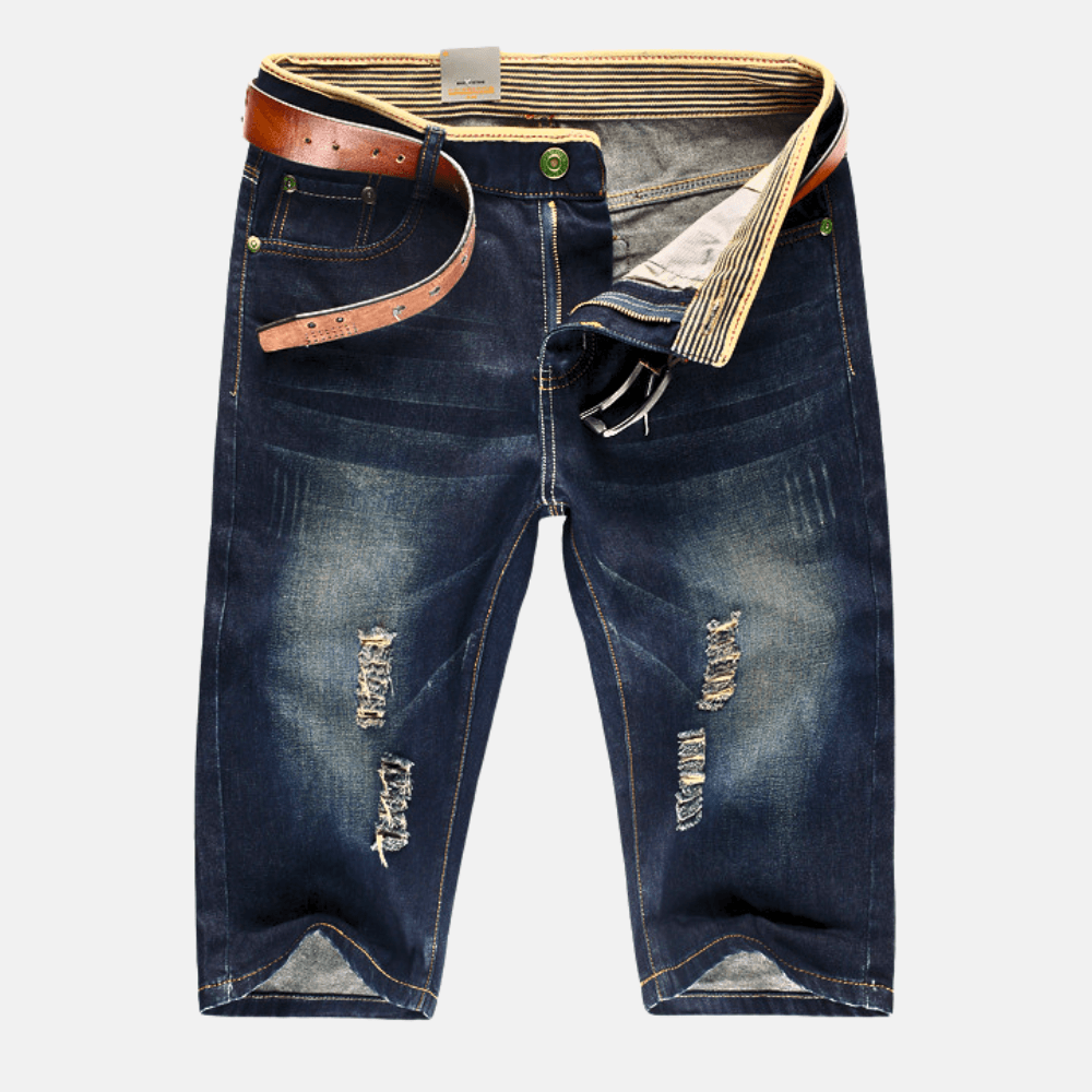 Alexander | Men’s Streetwear Denim Shorts with Distressed Rips