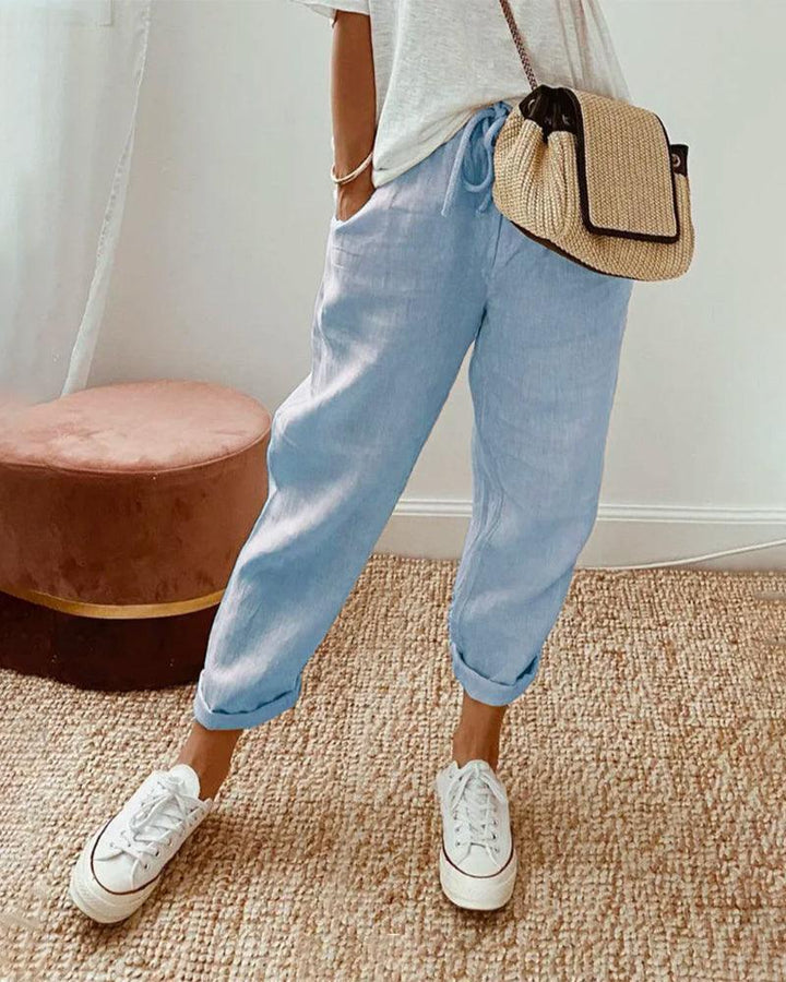 Grace | Women’s Relaxed Casual Trousers with Drawstring Waist