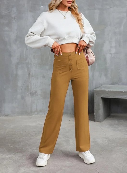 Nina - Hohe Taille Stretchhosen