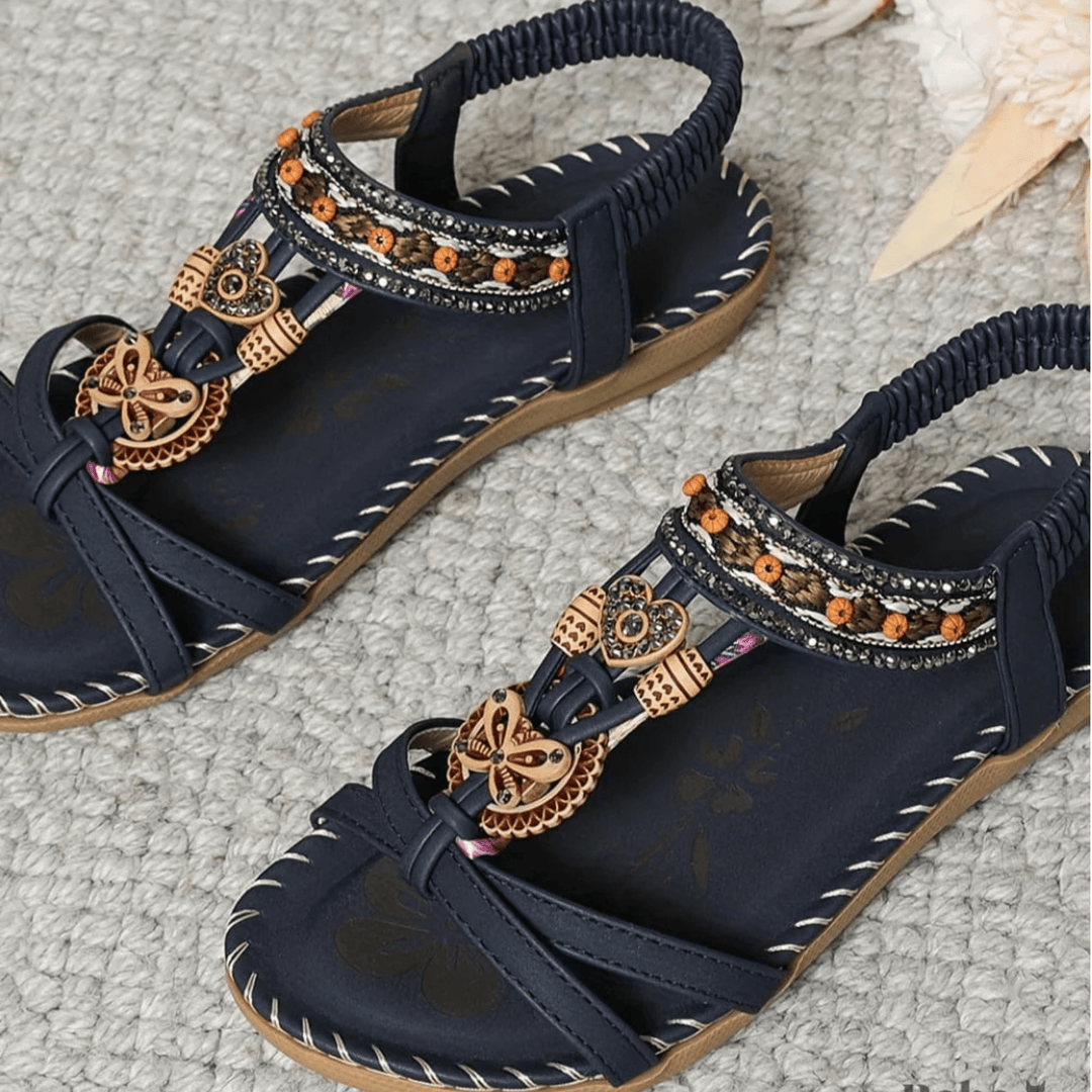 Solara | Sparkly Sandals with Arch Support Flip Flops