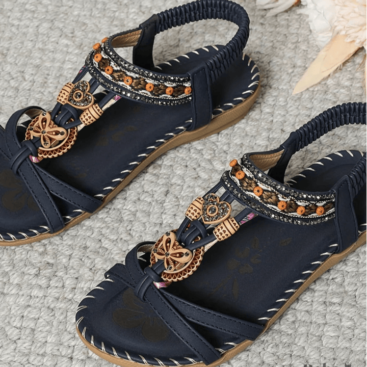 Solara | Sparkly Sandals with Arch Support Flip Flops