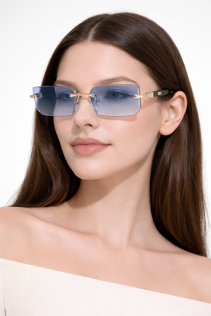 Maria | Women Rimless Rectangle Sunglasses