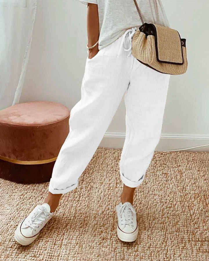 Grace | Women’s Relaxed Casual Trousers with Drawstring Waist