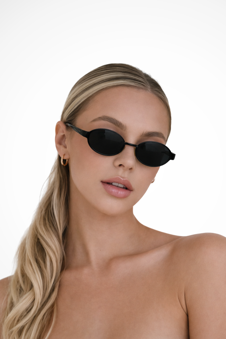 Clarabelle | Women Oval Metal Frame Sunglasses