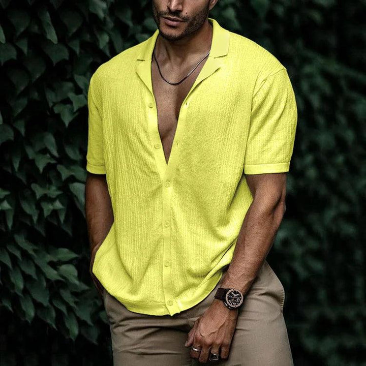 Henry | Men’s Casual Short Sleeve Shirt with Button Front