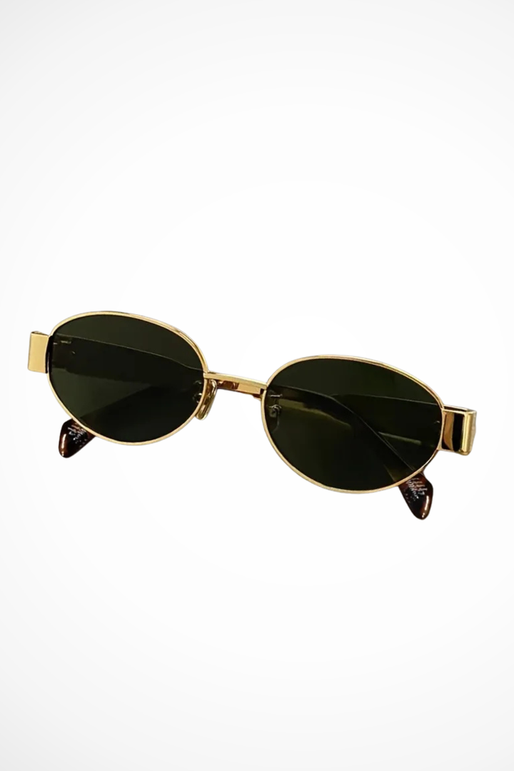Clarabelle | Women Oval Metal Frame Sunglasses