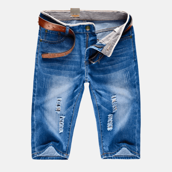 Alexander | Men’s Streetwear Denim Shorts with Distressed Rips