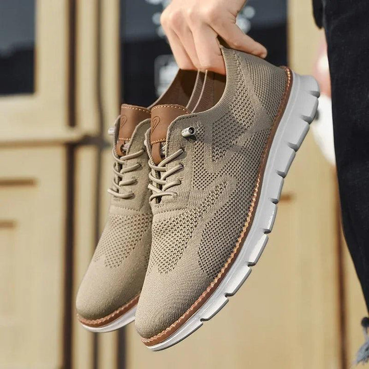 Cormac | Men’s Summer Breathable Knit Trainers with Chunky Sole