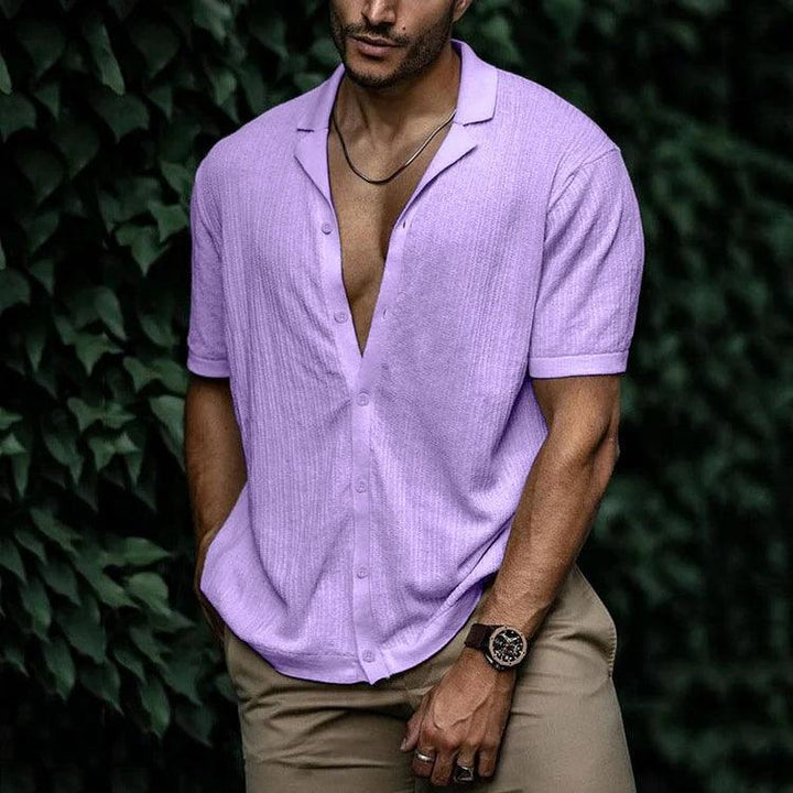 Henry | Men’s Casual Short Sleeve Shirt with Button Front