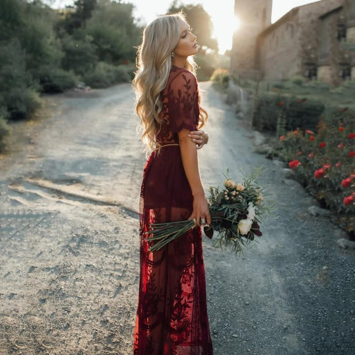 Bella Women's Maxi Dress | Elegant Lace Tulle 1
