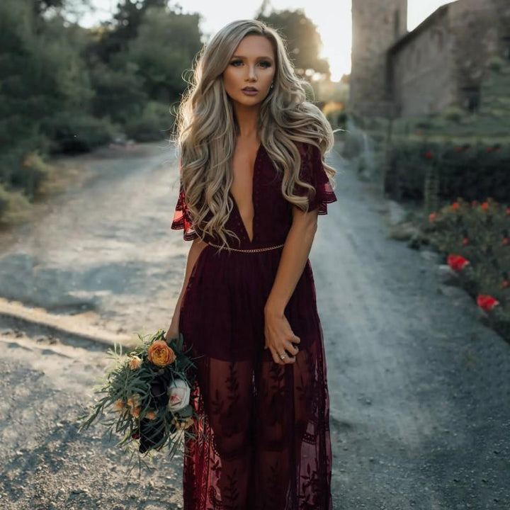 Bella Women's Maxi Dress | Elegant Lace Tulle 4