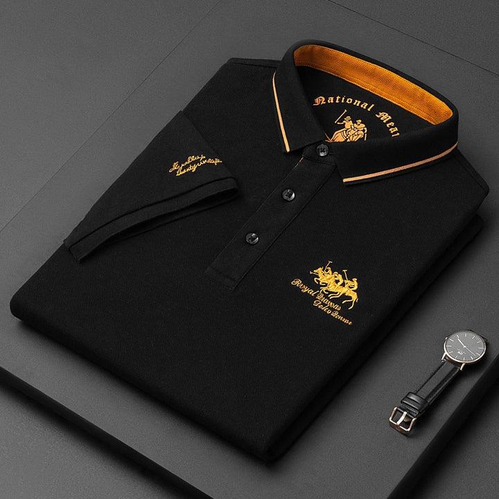 Paulo | Men's Short Sleeve Knit Polo Shirt with Contrast Trim