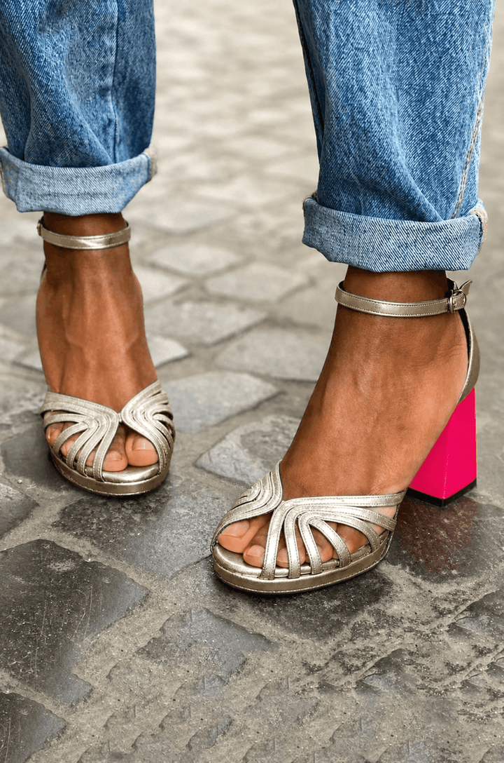Milviana | Classic Sandals with Ankle Strap and Open Toes
