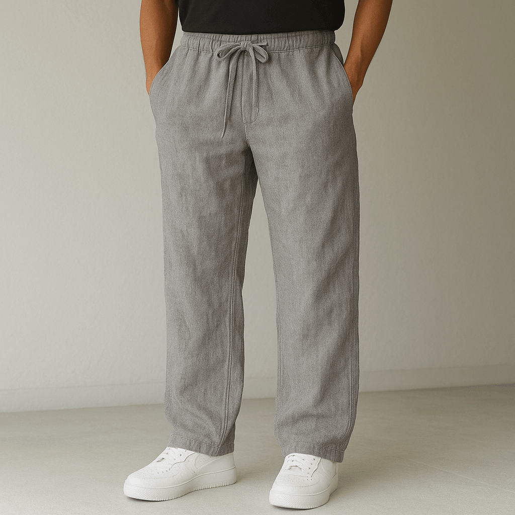 George | Men’s Relaxed Smart-Casual Trousers with Drawstring Waist