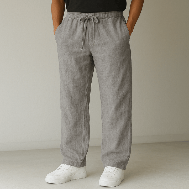 George | Men’s Relaxed Smart-Casual Trousers with Drawstring Waist