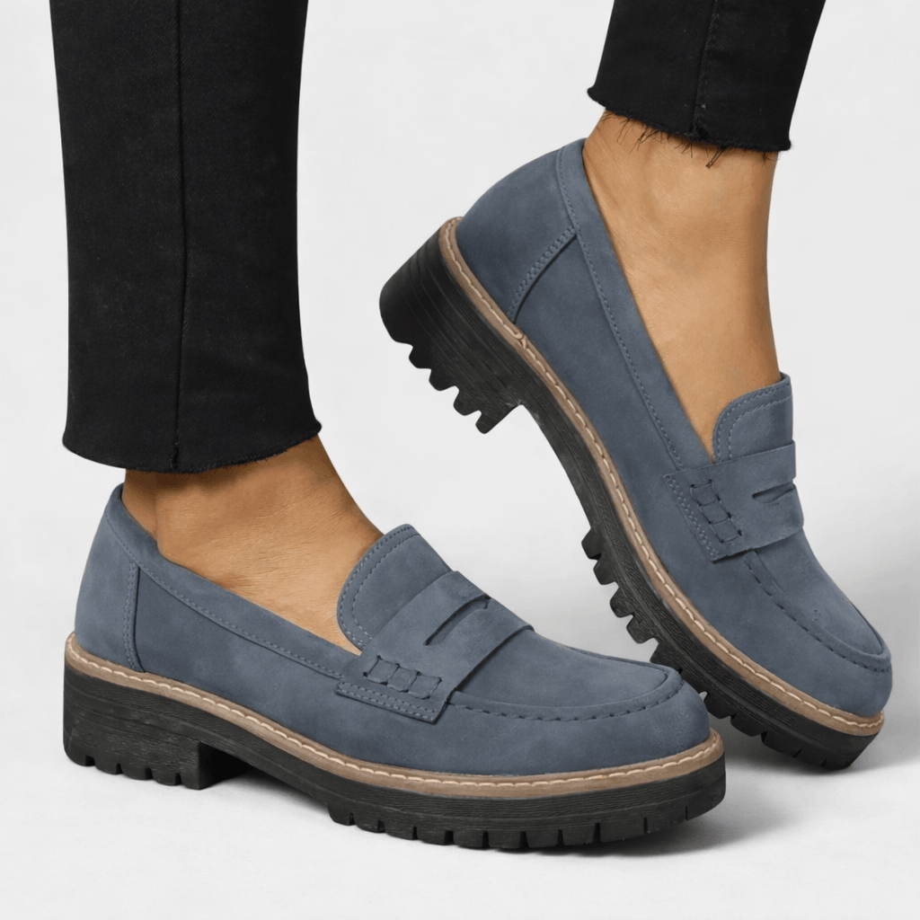 Journey | Women's Suede Platform Slip-On Loafers