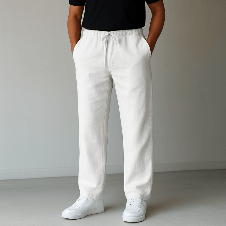 George | Men’s Relaxed Smart-Casual Trousers with Drawstring Waist