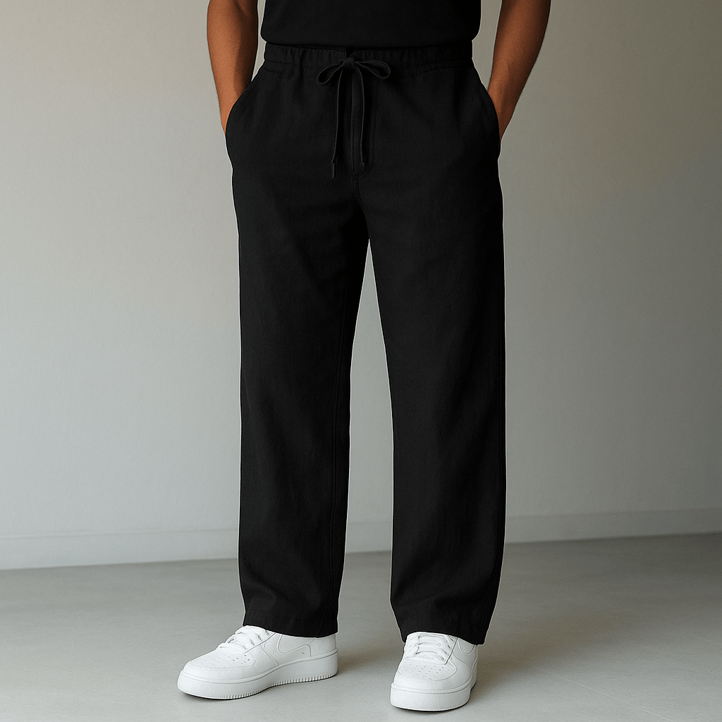 George | Men’s Relaxed Smart-Casual Trousers with Drawstring Waist