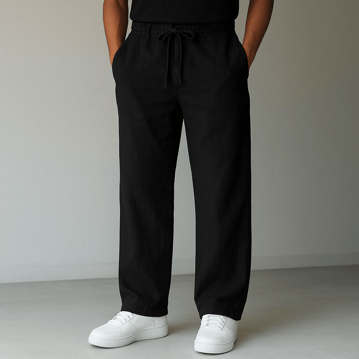 George | Men’s Relaxed Smart-Casual Trousers with Drawstring Waist