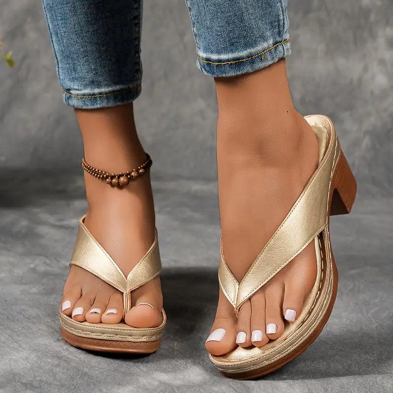 Marilyn | Women's Thong Heel Slippers