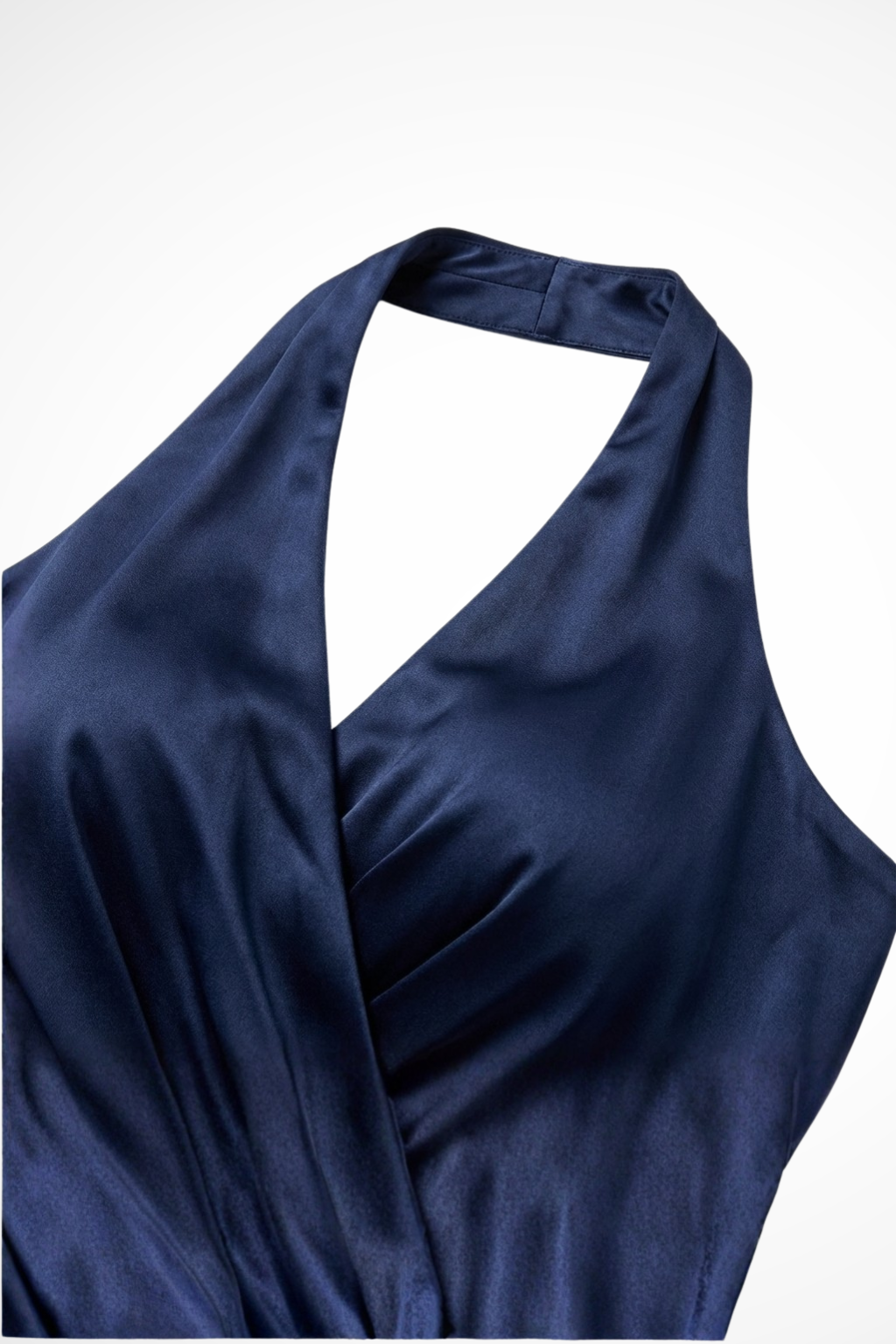 Seraphine | Women Halter Satin Wedding Guest Maxi Dress