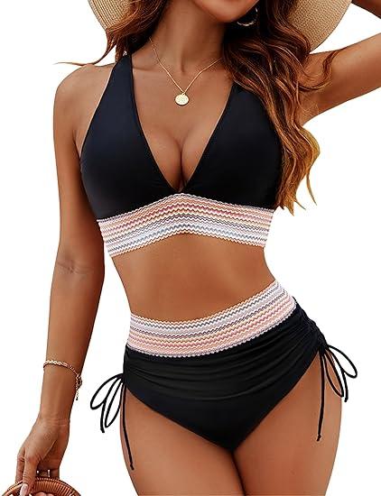 Hera Women's Tummy Control Bikini | Adjustable Straps, High Waist 0