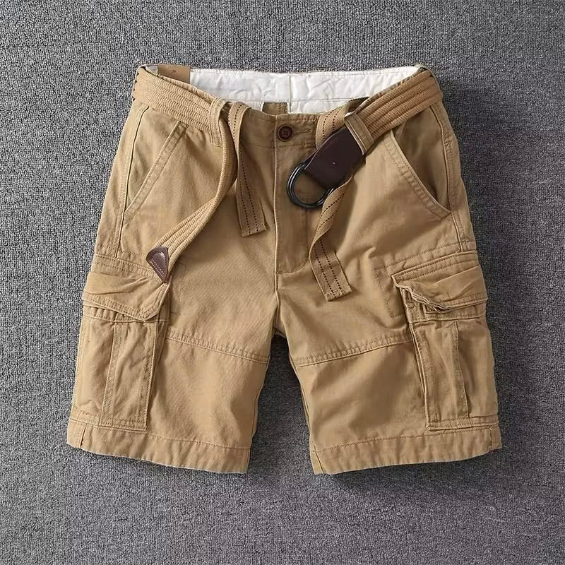 Lorenzo Vitali Men's Cargo Shorts | Cotton Blend, Multi-Pocket 0