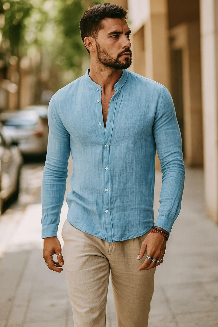 Men’s 3/4 Sleeve Casual Shirt – Relaxed Fit for Effortless Style