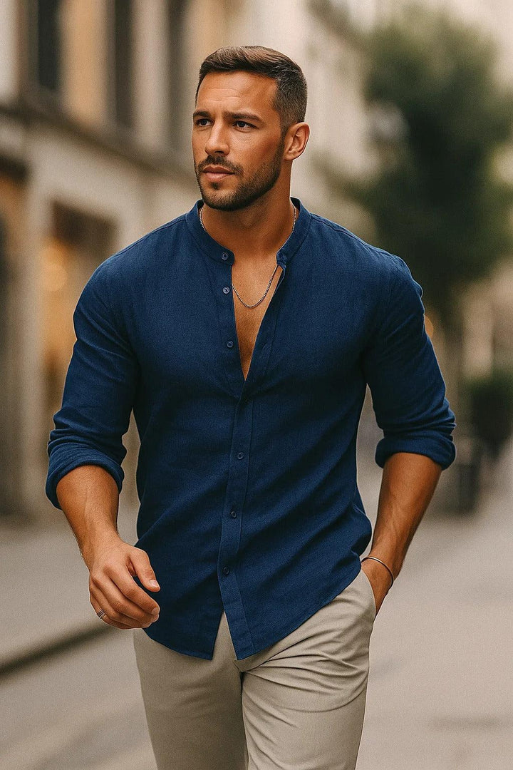 Men’s 3/4 Sleeve Casual Shirt – Relaxed Fit for Effortless Style