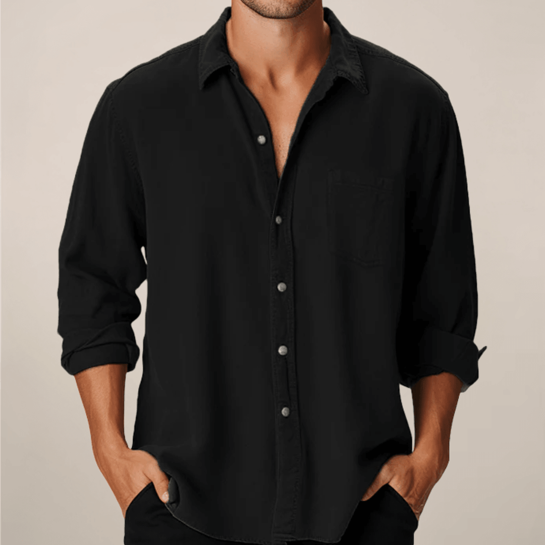 Men’s Classic Long Sleeve Shirt – Smart Button-Up for Everyday Style