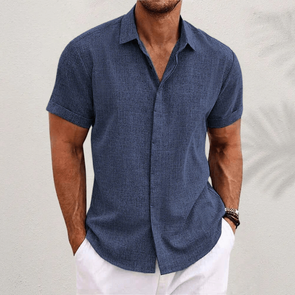Men’s Classic Short Sleeve Summer Shirt – Spring, Summer
