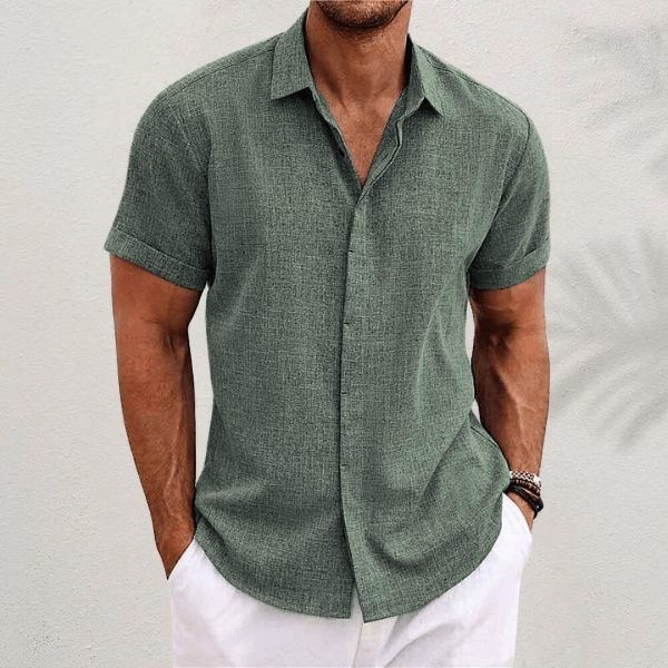 Men’s Classic Short Sleeve Summer Shirt – Spring, Summer