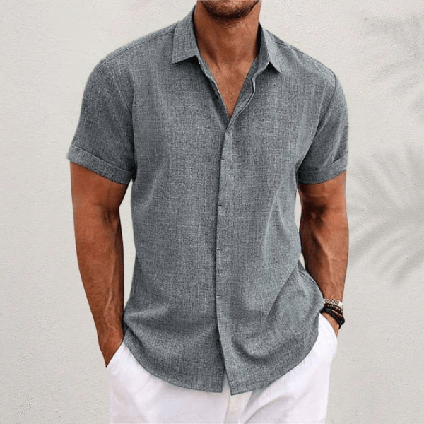 Men’s Classic Short Sleeve Summer Shirt – Spring, Summer