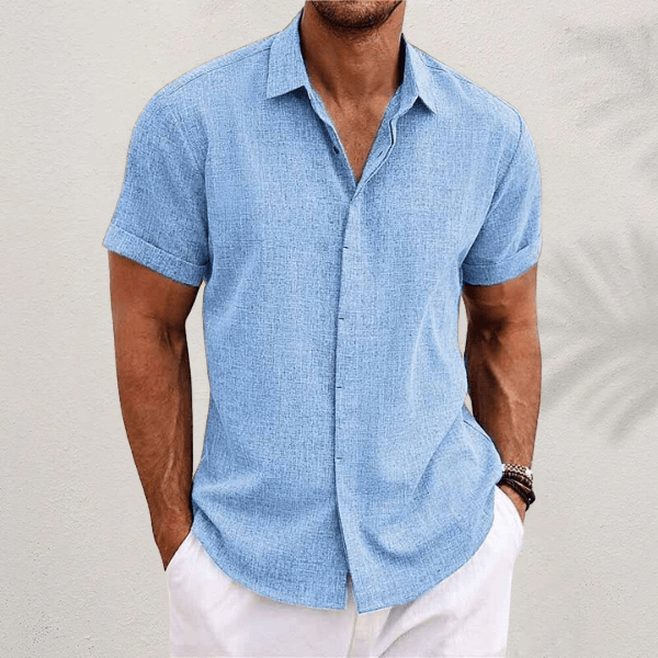 Men’s Classic Short Sleeve Summer Shirt – Spring, Summer