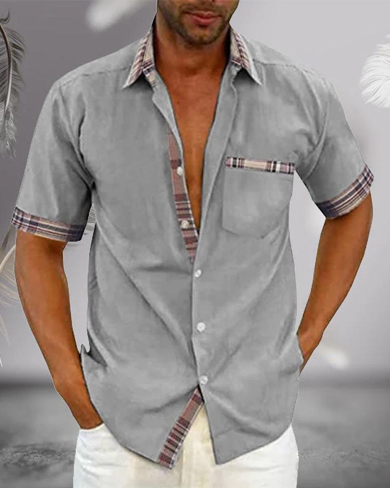 Men’s Tailored Short Sleeve Shirt – Spring, Summer