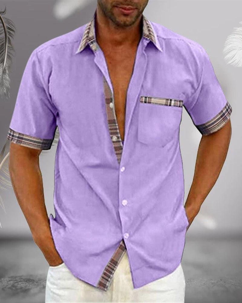 Men’s Tailored Short Sleeve Shirt – Spring, Summer
