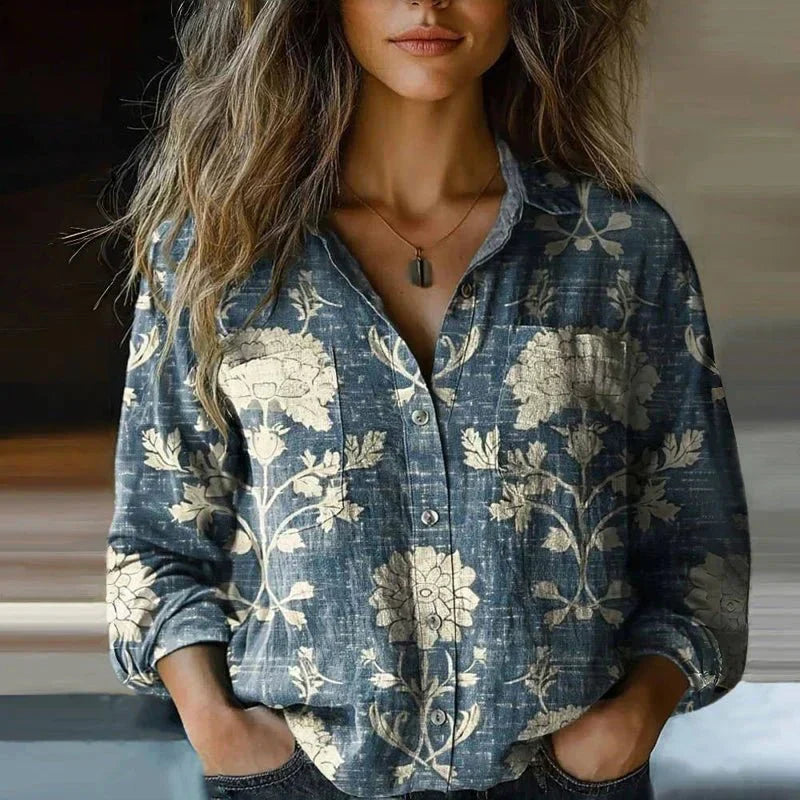 Mila Women's Shirt | Soft Polyester, Versatile Layering Blouse 1