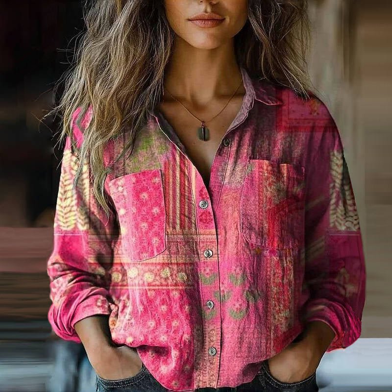 Mila Women's Shirt | Soft Polyester, Versatile Layering Blouse 3