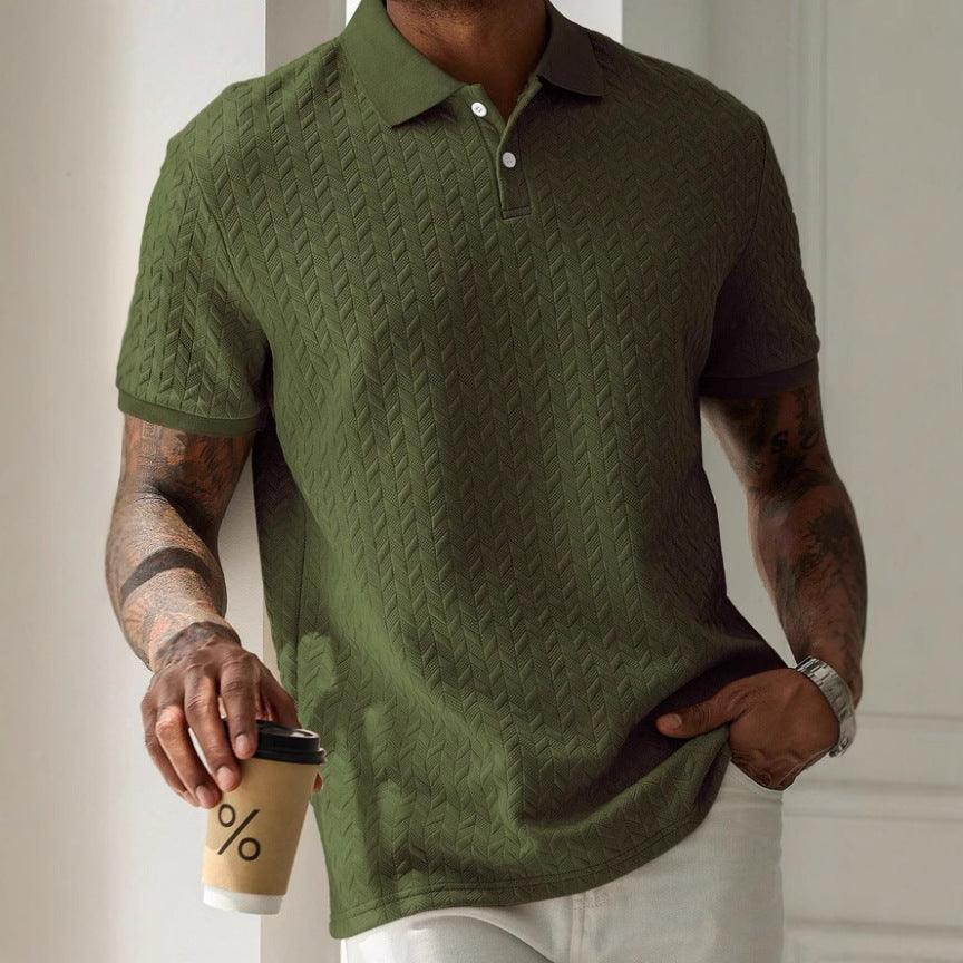 Ronnie | Men’s Short-Sleeve Jacquard Polo Shirt