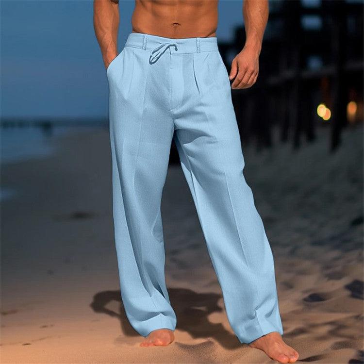 Oliver | Men’s Relaxed Summer Trousers with Drawstring Waist