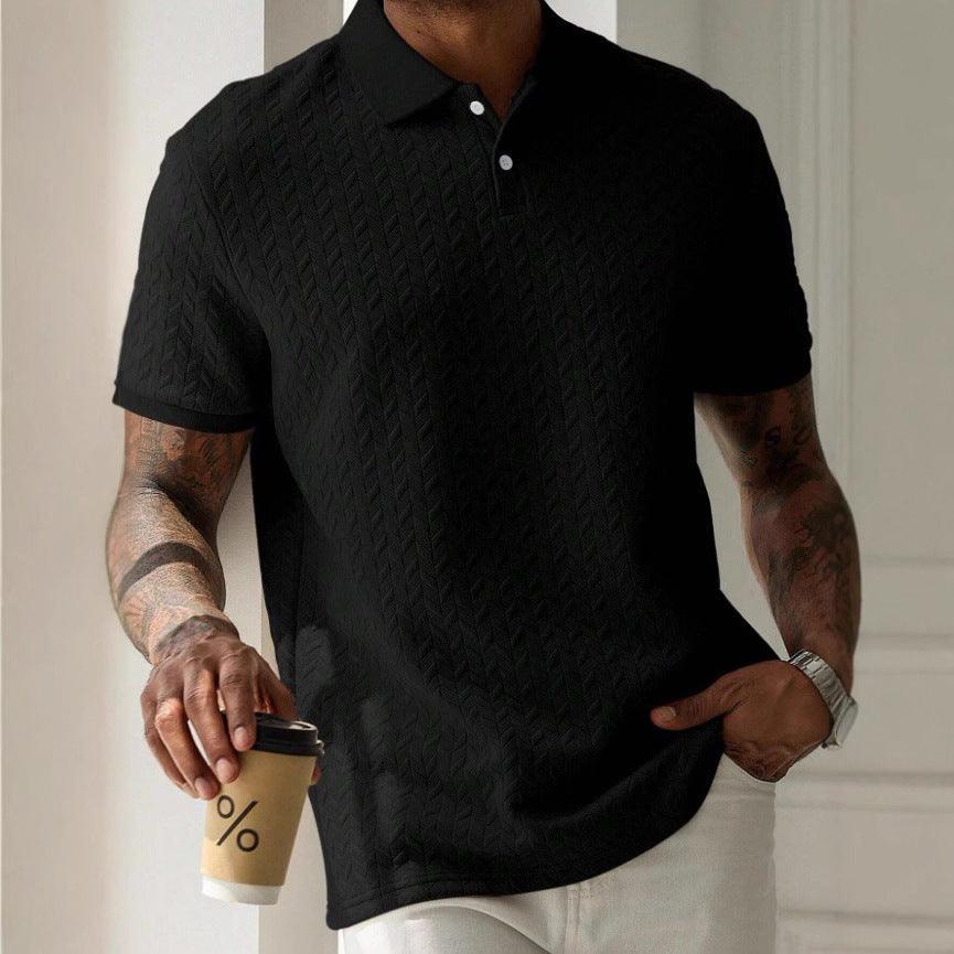 Ronnie | Men’s Short-Sleeve Jacquard Polo Shirt