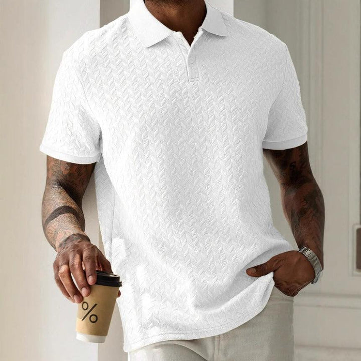 Ronnie | Men’s Short-Sleeve Jacquard Polo Shirt