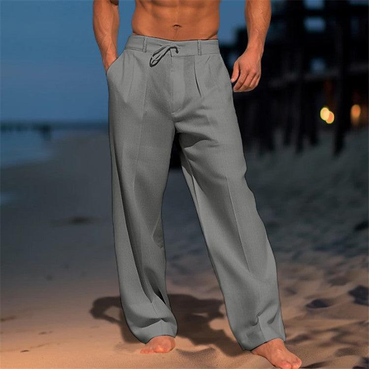 Oliver | Men’s Relaxed Summer Trousers with Drawstring Waist