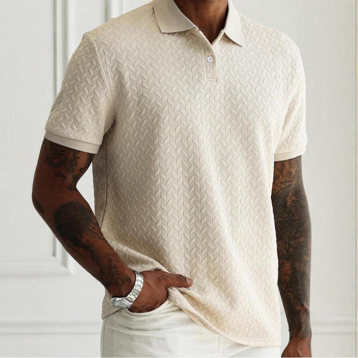 Ronnie | Men’s Short-Sleeve Jacquard Polo Shirt