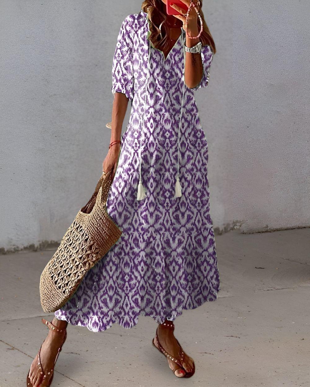 Nancy | Women's Linen Floral Embroidered Shirt